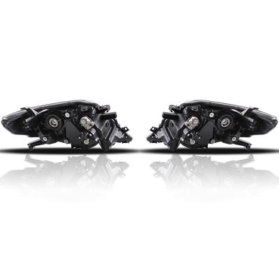 Three Lens Toyota Prado Headlamp LED Auto Headlights Replacement 12Volt