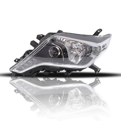 Three Lens Toyota Prado Headlamp LED Auto Headlights Replacement 12Volt