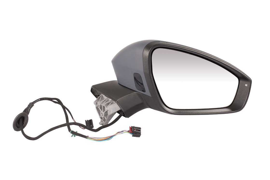 ID6 Volkswagen Body Parts Car Rearview Mirror 11 Line Gray Paint 12G 857 502