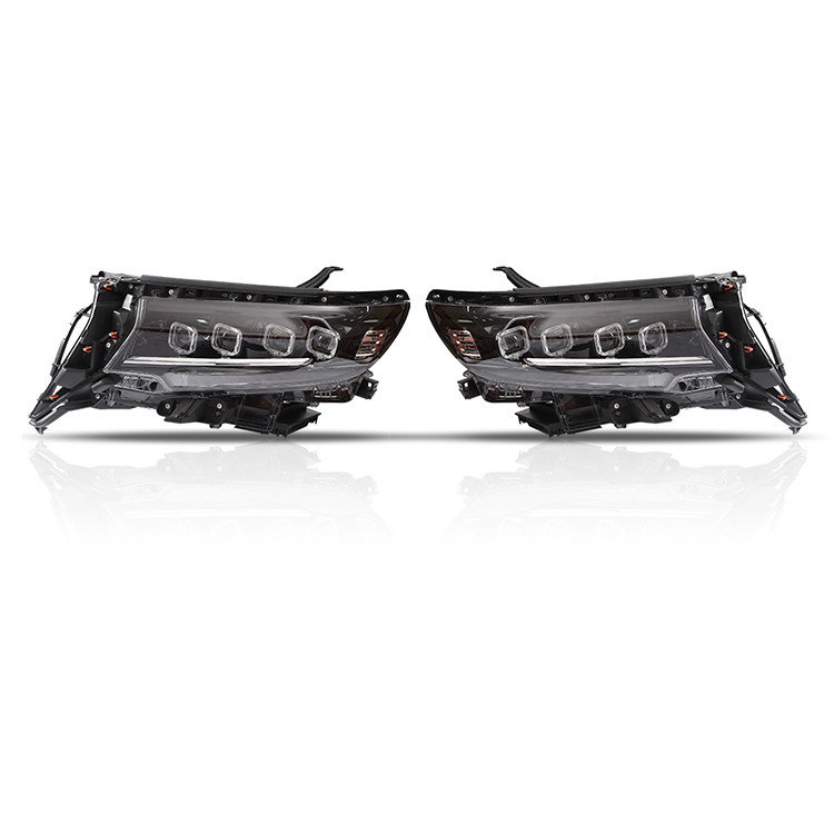 Upgradeable Toyota PRADO Headlights Three Lens Car Led Headlamps